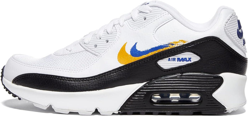 Big Kid's Air Max 90 GS NN White/Deep Royal Blue (FJ4592 100)