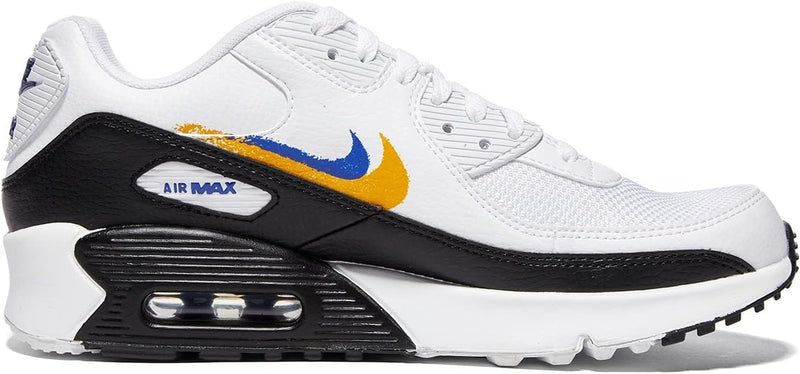Big Kid's Air Max 90 GS NN White/Deep Royal Blue (FJ4592 100)