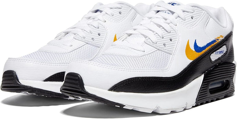Big Kid's Air Max 90 GS NN White/Deep Royal Blue (FJ4592 100)