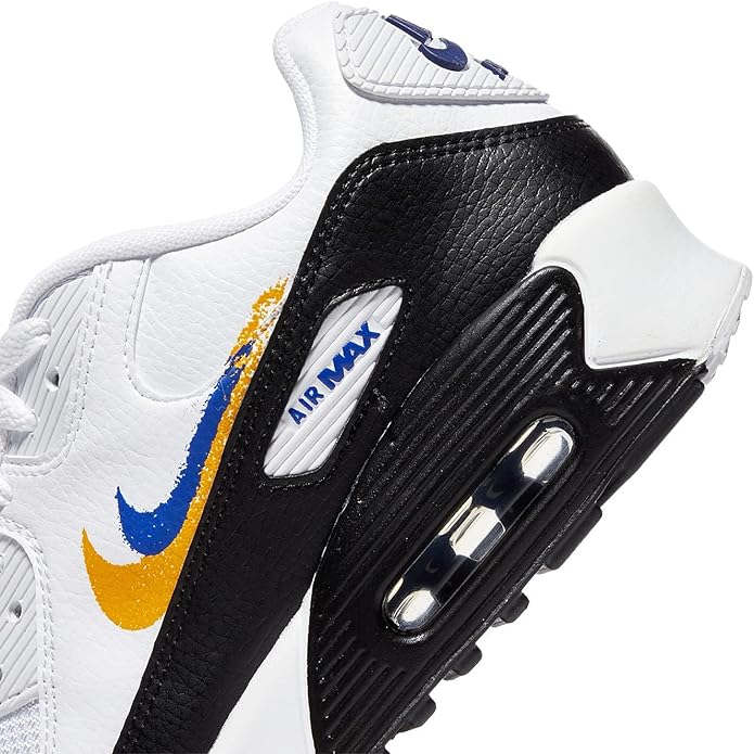 Big Kid's Air Max 90 GS NN White/Deep Royal Blue (FJ4592 100)