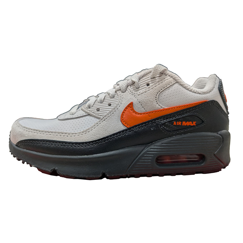 Big Kid's Air Max 90 SE Vast Grey/Safety Orange (IF2623 003)