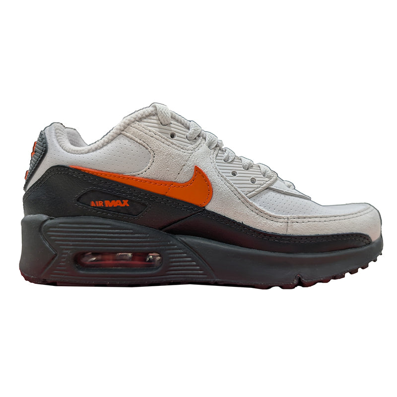 Big Kid's Air Max 90 SE Vast Grey/Safety Orange (IF2623 003)