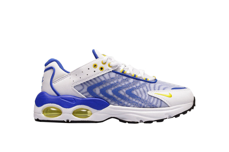 Big Kid's Air Max TW White/Speed Yellow-Racer Blue (DQ0296 100)