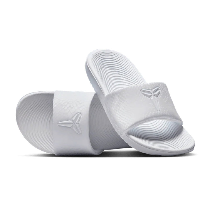 Big Kid's and Little Kid's Kobe Kawa Slide White/White (IF2871 100)