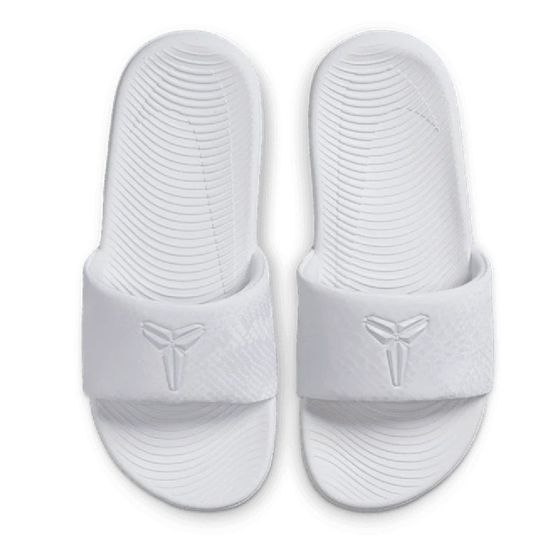 Big Kid's and Little Kid's Kobe Kawa Slide White/White (IF2871 100)