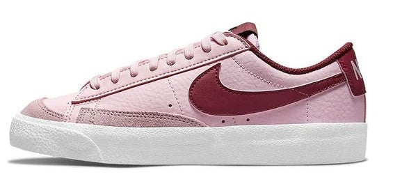 Big Kid's Blazer Low '77 Pink Foam/Dark Beetroot-White (DA4074 600)