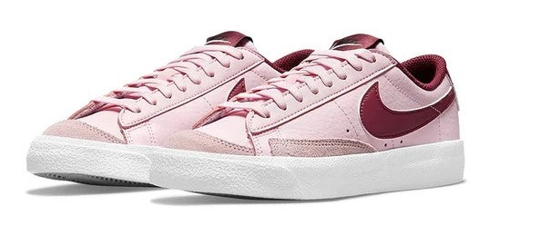 Big Kid's Blazer Low '77 Pink Foam/Dark Beetroot-White (DA4074 600)