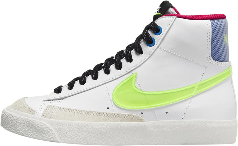 Big Kid's Blazer Mid '77 White/Volt-Hyper Royal (DV2234 100)