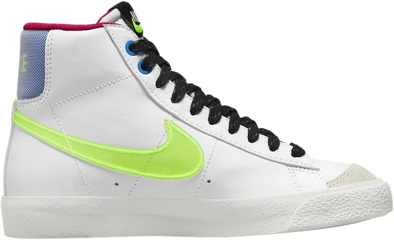 Big Kid's Blazer Mid '77 White/Volt-Hyper Royal (DV2234 100)