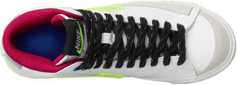 Big Kid's Blazer Mid '77 White/Volt-Hyper Royal (DV2234 100)