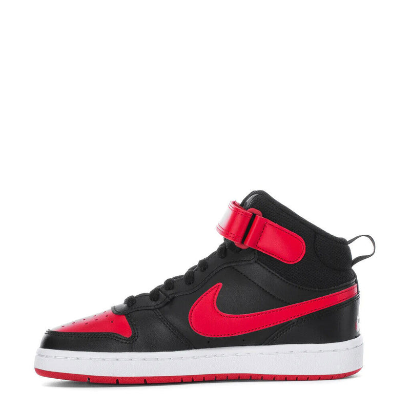 Big Kid's Court Borough Mid 2 Black/University Red-Wht (CD7782 003)