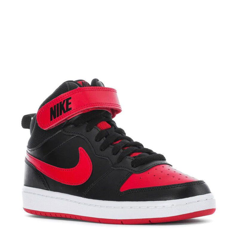 Big Kid's Court Borough Mid 2 Black/University Red-Wht (CD7782 003)