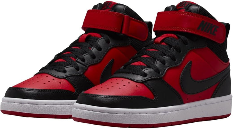 Big Kid's Court Borough Mid 2 University Red/Blk-White (CD7782 602)