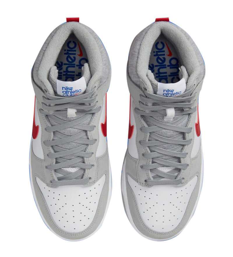 Big Kid's Dunk Hi SE Lt Smoke Grey/Gym Red-White (DH9750 001)