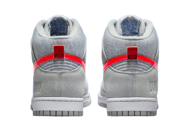 Big Kid's Dunk Hi SE Lt Smoke Grey/Gym Red-White (DH9750 001)