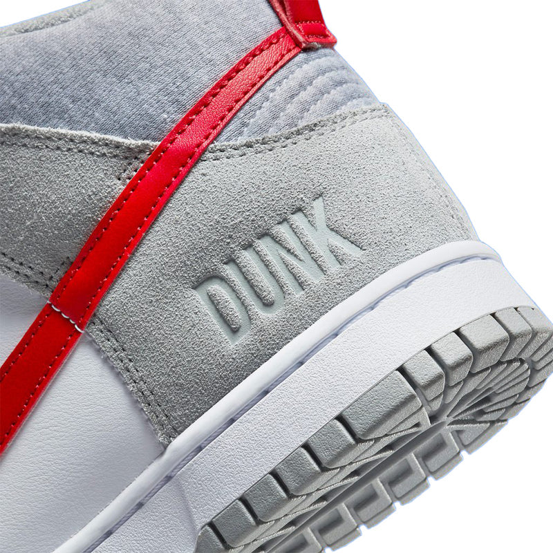Big Kid's Dunk Hi SE Lt Smoke Grey/Gym Red-White (DH9750 001)