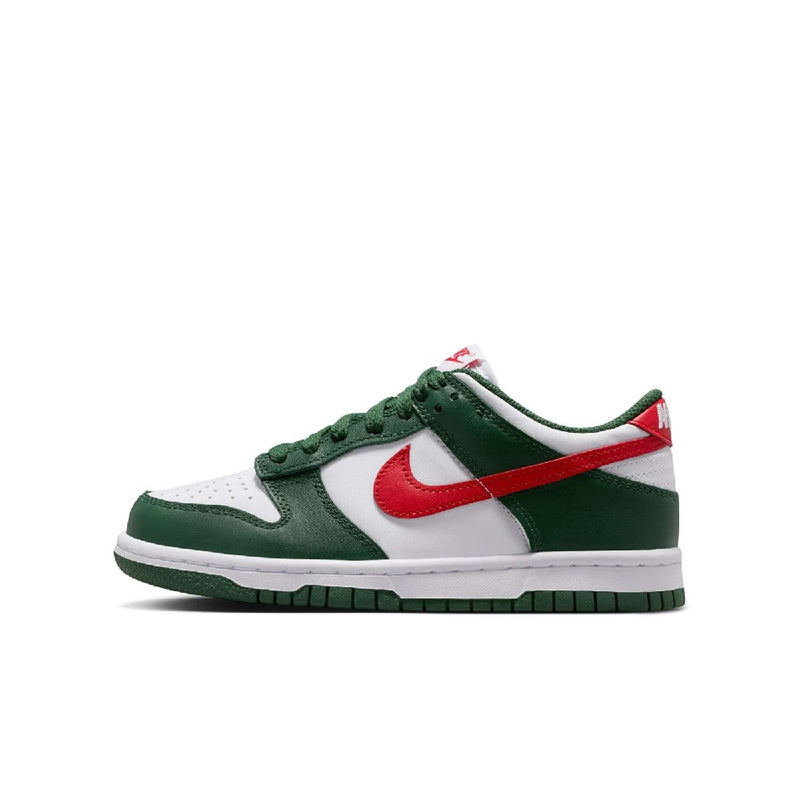 Big Kid's Dunk Low BG FIR/University Red-White (IO7453 323)
