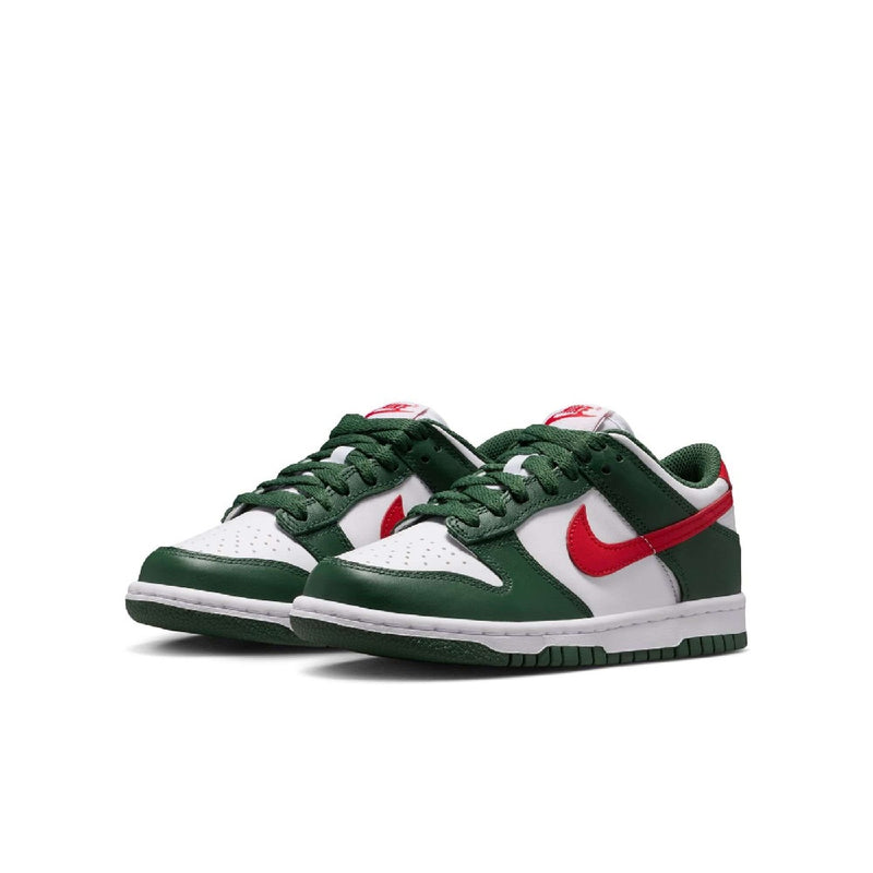 Big Kid's Dunk Low BG FIR/University Red-White (IO7453 323)