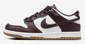 Big Kid's Dunk Low BG White/Burgundy Crush (HJ9282 100)