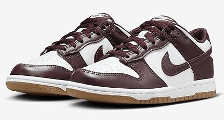 Big Kid's Dunk Low BG White/Burgundy Crush (HJ9282 100)