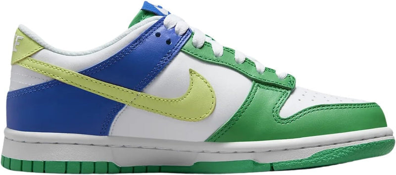 Big Kid's Dunk Low BG White/Lt Lemon Twist (FN6973 100)