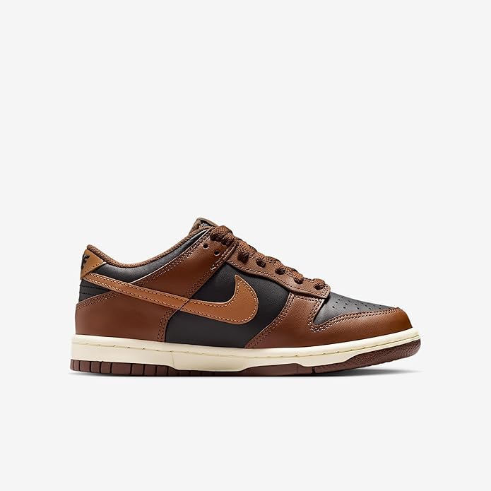 Big Kid's Dunk Low Black/British Tan-Cacao Wow (FB9109 006)