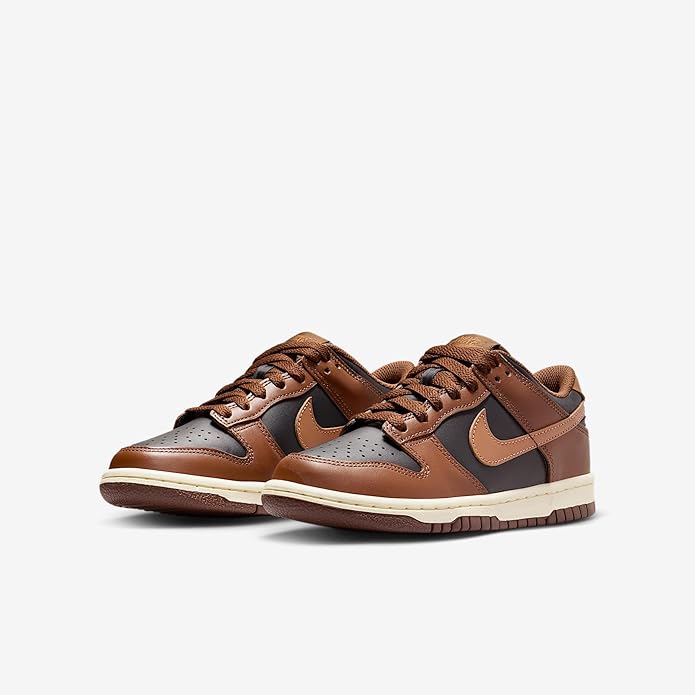 Big Kid's Dunk Low Black/British Tan-Cacao Wow (FB9109 006)