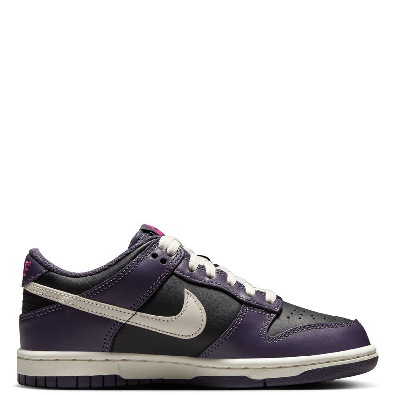 Big Kid's Dunk Low Black/Pale Ivory-Dark Raisin (FB9109 003)