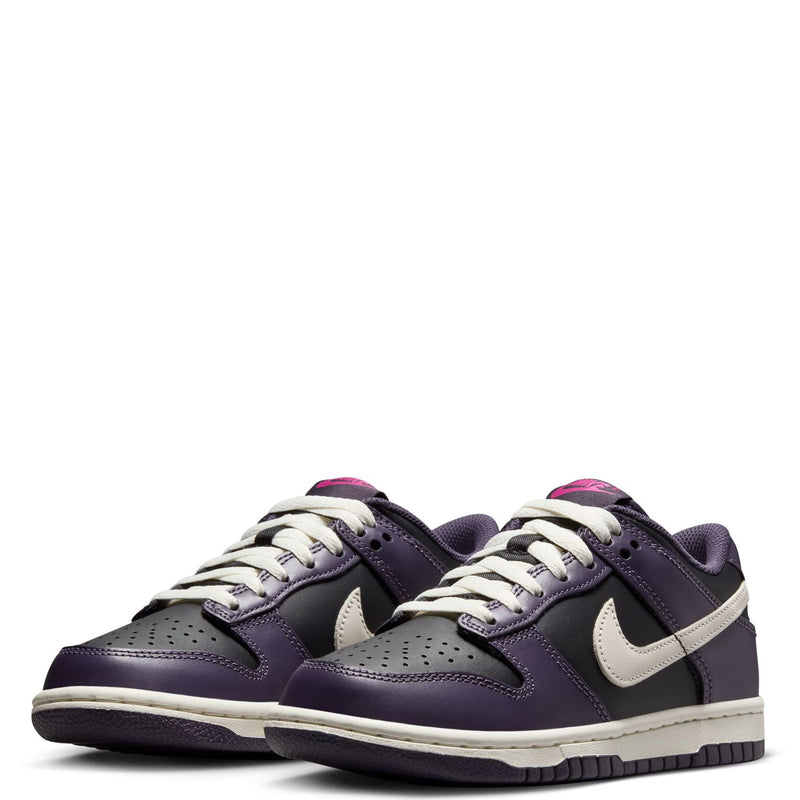 Big Kid's Dunk Low Black/Pale Ivory-Dark Raisin (FB9109 003)