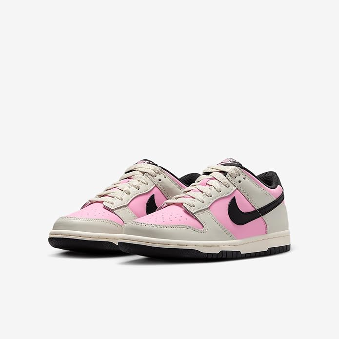 Big Kid's Dunk Low Pink Rise/Black-LT Orewood BRN (FB9109 601)