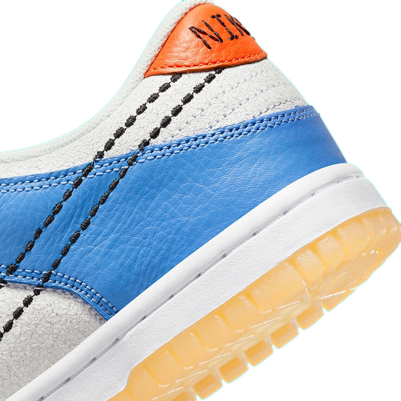 Big Kid's Dunk Low Retro White/Black-Safety Orange (DX3363 100)