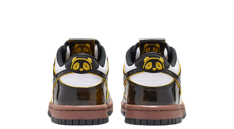 Big Kid's Dunk Low SE White/Bright Citron-Black (HQ9294 100)