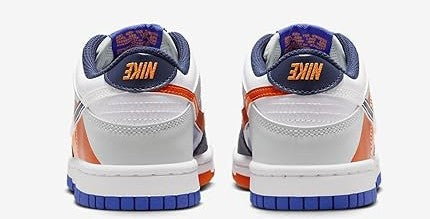 Big Kid's Dunk Low SE White/White-Light Silver (FQ7674 100)
