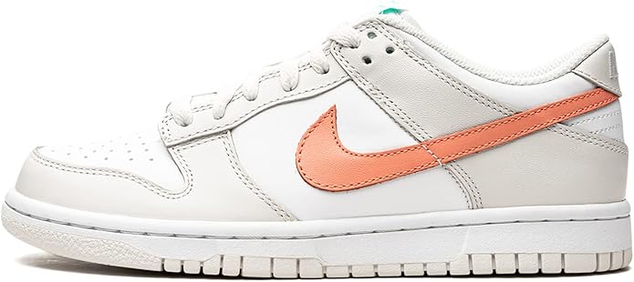 Big Kid's Dunk Low White/Crimson Bliss (CW1590 101)