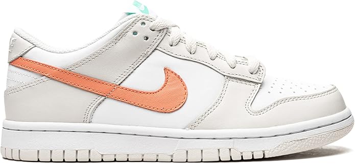 Big Kid's Dunk Low White/Crimson Bliss (CW1590 101)
