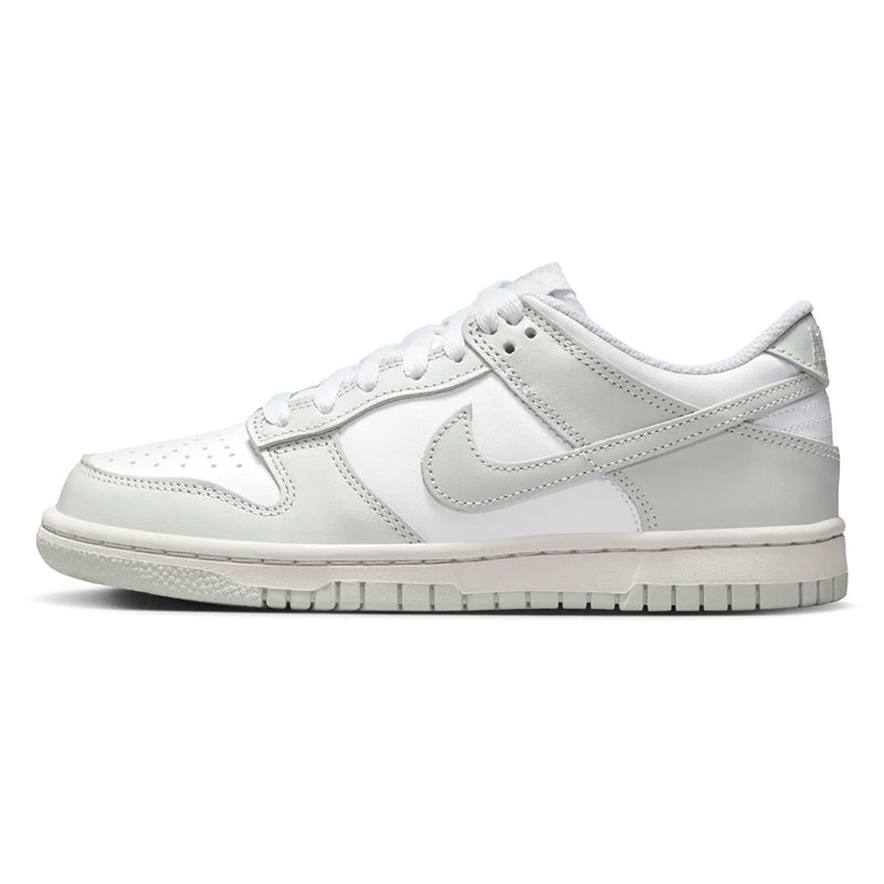 Big Kid's Dunk Low White/Light Silver-Photon Dust (FB9109 124)