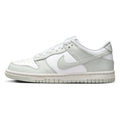 Big Kid's Dunk Low White/Light Silver-Photon Dust (FB9109 124)