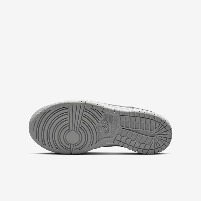 Big Kid's Dunk Low White/Lt Smoke Grey-White (FB9109 123)