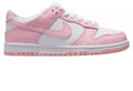 Big Kid's Dunk Low White/Med Soft Pink-White (FB9109 125)