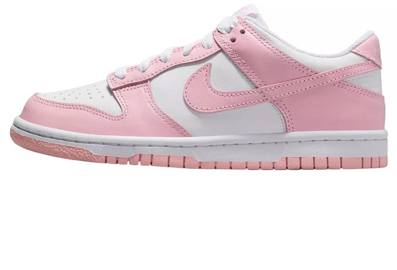 Big Kid's Dunk Low White/Med Soft Pink-White (FB9109 125)