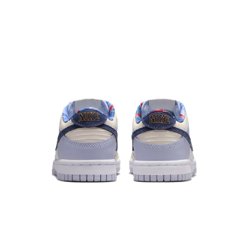 Big Kid's Dunk Low White/Midnight Navy-White (IH7343 141)