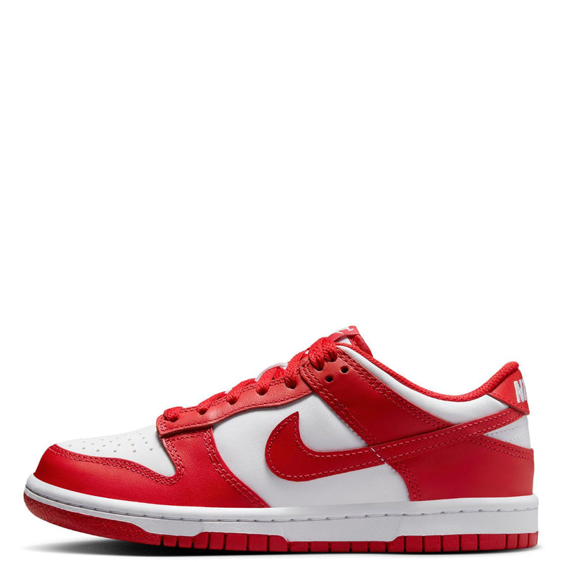 Big Kid's Dunk Low White/University Red (FB9109 119)