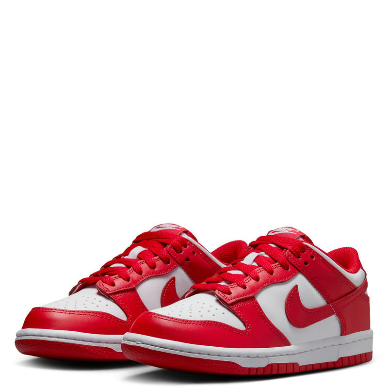 Big Kid's Dunk Low White/University Red (FB9109 119)