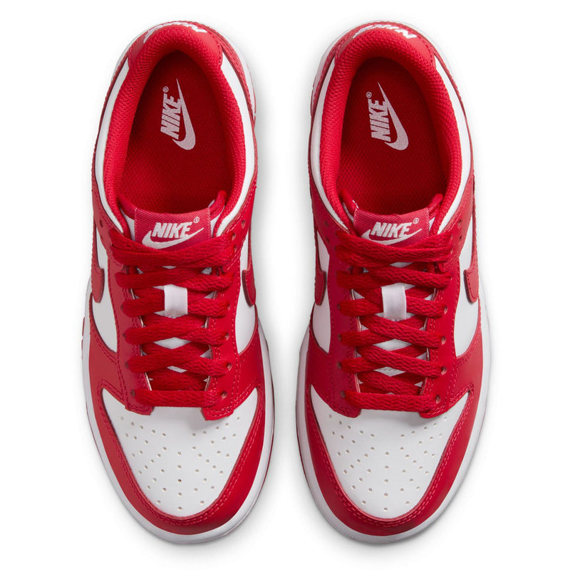 Big Kid's Dunk Low White/University Red (FB9109 119)