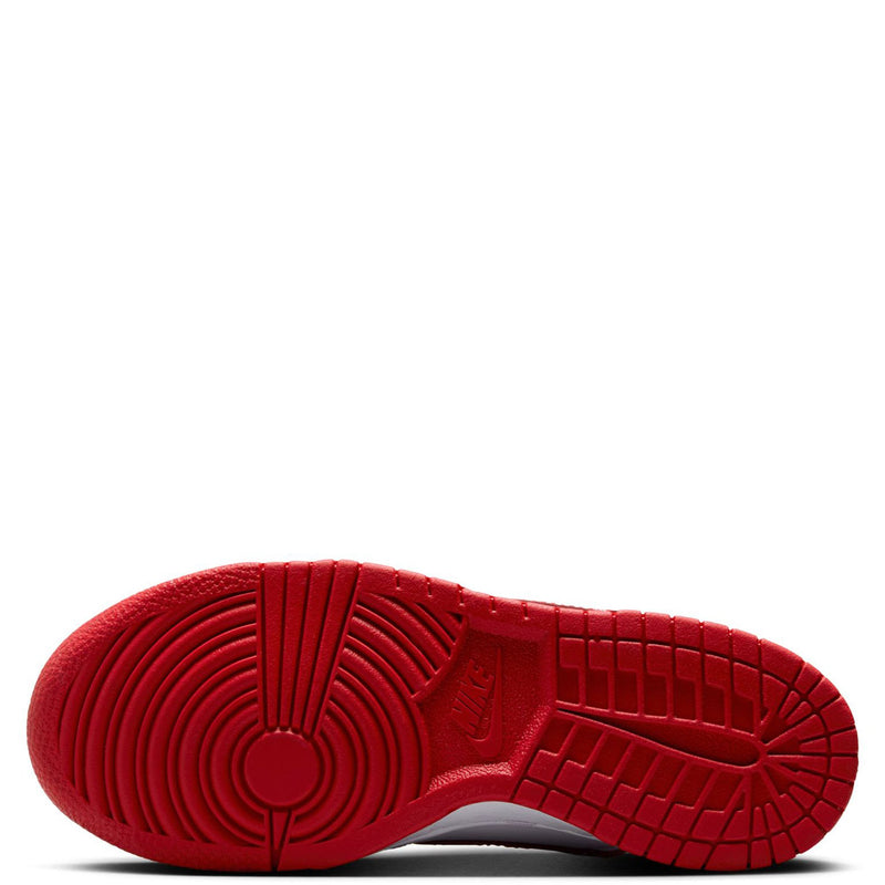 Big Kid's Dunk Low White/University Red (FB9109 119)