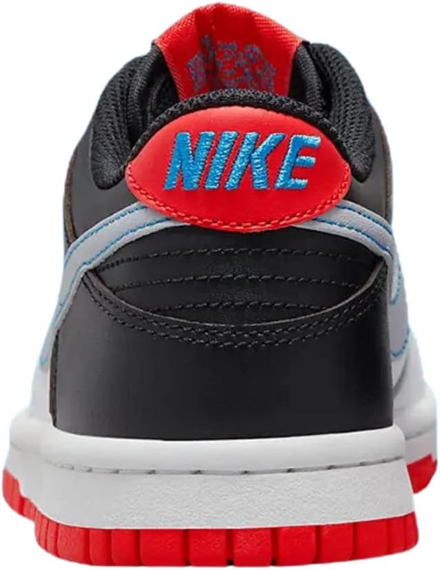 Big Kid's Dunk Low White/Wolf Grey-Lt Crimson (DH9765 103)