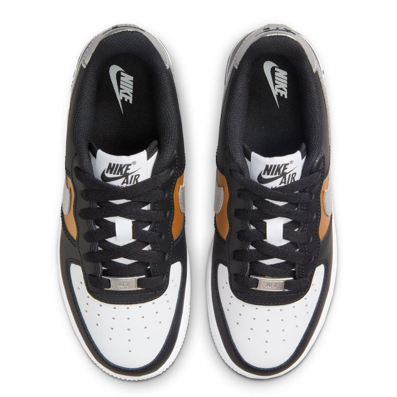 Big Kid's Force 1 BG Black/Metallic Silver-White (HV0937 010)