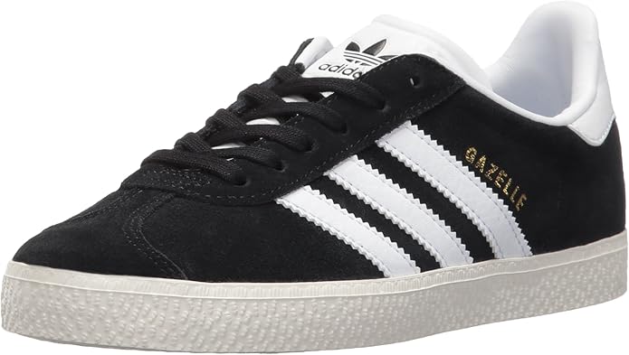 Big Kid's Gazelle J Black/White/Gold Metallic (BB2502)