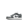 Big Kid's Jordan 1 Low Iron Grey/Summit White (553560 044)