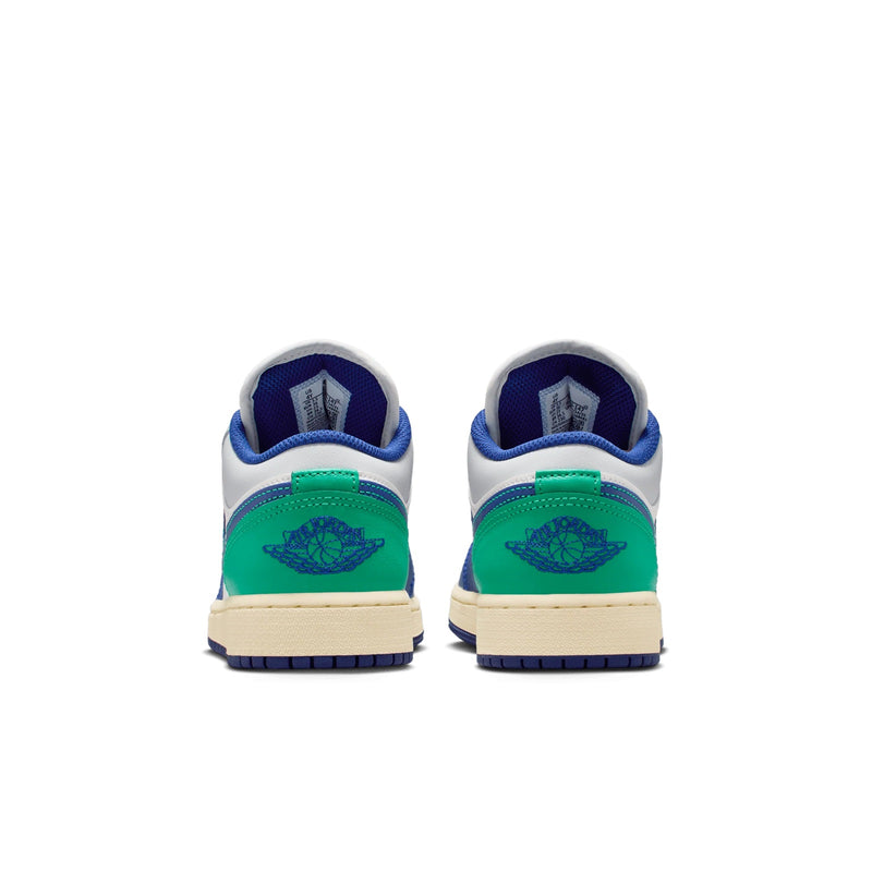 Big Kid's Jordan 1 Low Sail/Deep Royal Blue (553560 147)